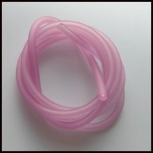 Cordón hueco de pvc de 1 metro 5 mm Violeta Rosa