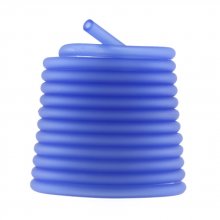 Cordón hueco de PVC de 1 metro 6,5 mm Azul Mediano