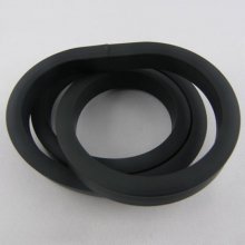 0,50 Cm PVC rectángulo hueco Negro