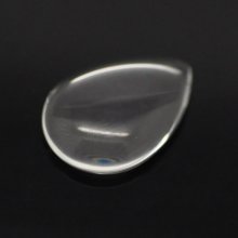 Cabochon Gota 13 x 18 mm en vidrio transparente N°24