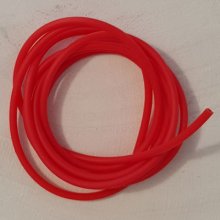 1 metro de cordón hueco de pvc de 2 mm Rojo.