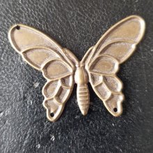 Sello filigrana mariposa bronce N°07