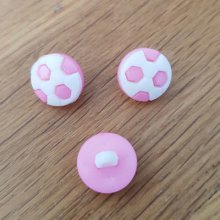 Botón de fantasía para fútbol infantil N°02 rosa claro