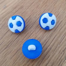 Botón de fútbol para niños N°03 azul oscuro