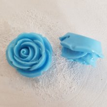 Flor sintética N°03-15 azul cielo