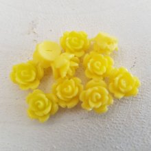 Flor sintética 09 mm N°01-07 Amarillo claro