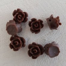 Flor sintética 09 mm N°01-16 Marrón oscuro