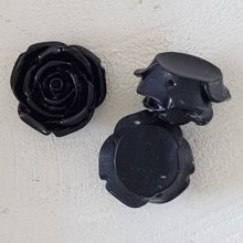 Flor sintética 20 mm N°01-10 Negra