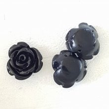 Flor sintética 13 mm N°03-10 Negra