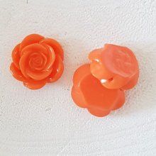 Flor sintética 17 mm N°04-13 Naranja