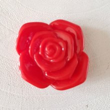 Flor sintética 37 mm N°06-02 Rojo