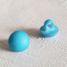 Botones fantasía para niños y bebés Motivo medio balón N°04-01 Azul