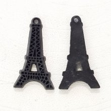 Colgante de resina negra Torre Eiffel