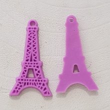 Colgante Torre Eiffel resina Violeta