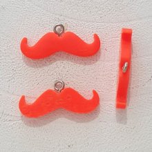 Colgante Bigote N°12 Naranja fluorescente