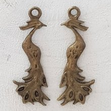 Colgante de pavo real en metal de bronce-03 Colgante de pavo real 