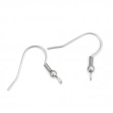 Portapendientes Gancho de acero inoxidable N°03 x 1 par