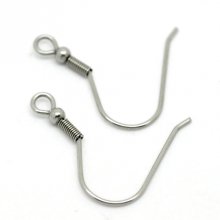 Portapendientes Gancho de acero inoxidable N°07 x 5 pares