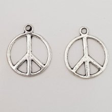 Colgante Peace &amp; Love N°05 Plata 