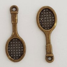 Charm Raqueta Tenis Sport N°04 Bronce