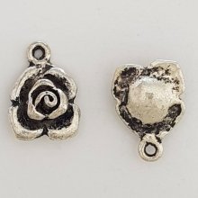 Charm Flor Metal N°045 Plata