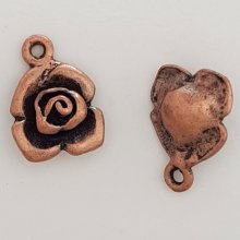 Charm Flor Metal N°045 Cobre