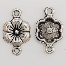 Charm Flor Metal N°068 Plata