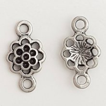 Charm Flor Metal N°086 Plata