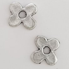 Colgante Flor Metal N°111 Plata