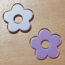Flor sintética 27 mm Violeta