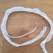 Cordón elástico blanco de 4,5 mm para coser
