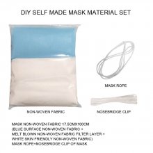 Kit de fabricación de máscaras con filtro Banda puente para la nariz y Banda para la oreja