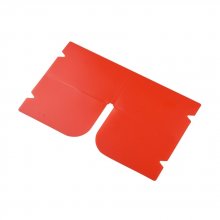 Clip organizador de plástico rojo