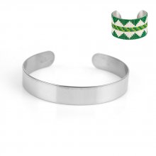 Brazalete de acero inoxidable de 10 mm N°02