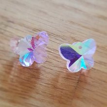 Colgante mariposa de cristal facetado N°01-01