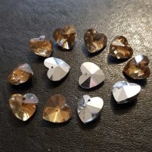 Colgante Corazón de cristal facetado N°01-04