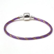 Pulsera clip europea 18 cm Cierre liso N°27-02