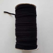 Elástico Poliéster Nylon Plano 4 mm negro x 100 metros