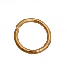 10 anillos de unión abiertos 06 mm 01 chapados en oro de 14 quilates