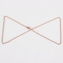 Collar N°15 de acero inoxidable 45 cm (18.5") Oro rosa