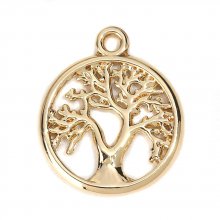 Amuleto dorado del árbol de la vida N°01