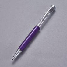 Bolígrafo para decorar tubo vacío para personalizar plata añil x 1 unidad