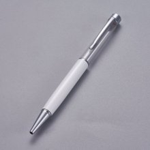 Bolígrafo para decorar tubo vacío para personalizar blanco plateado x 1 unidad