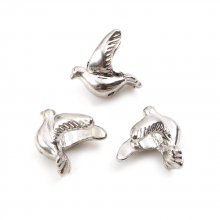 Charm Pájaro Perla N°03 Plata