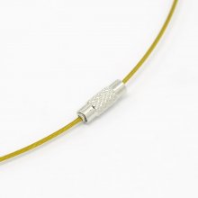 1 collar cableado rígido verde amarillo cierre a tornillo N°01