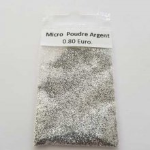 Micro bille  Poudre Argent sachet de 2 Grammes