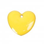 10 lentejuelas plateadas esmaltadas doble cara corazón N°04