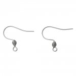 Portapendientes Acero Inoxidable Gancho N°01 X 1 Par