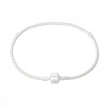 Pulsera Clip Europea 17cm Cierre liso