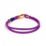 Pulsera Europea Doble Uni Violeta